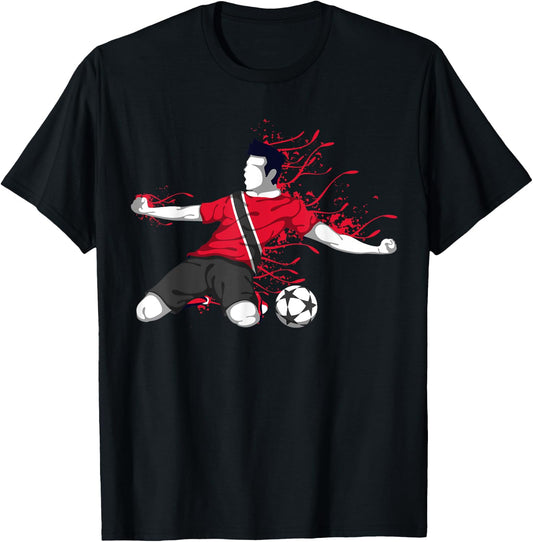 Trinidad and Tobago Soccer Trinidadian Flag Football Lovers T-Shirt - T-Shirt | Black