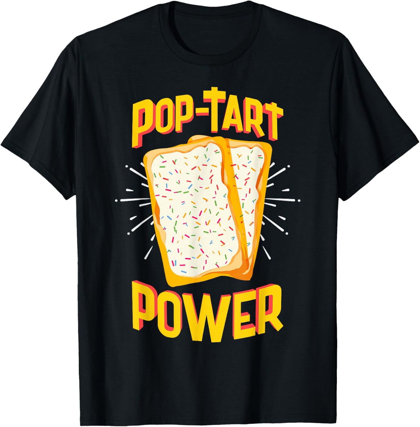 Funny Pop Tart Power, Bodybuilding Pre-Workout T-Shirt - T-Shirt | Black