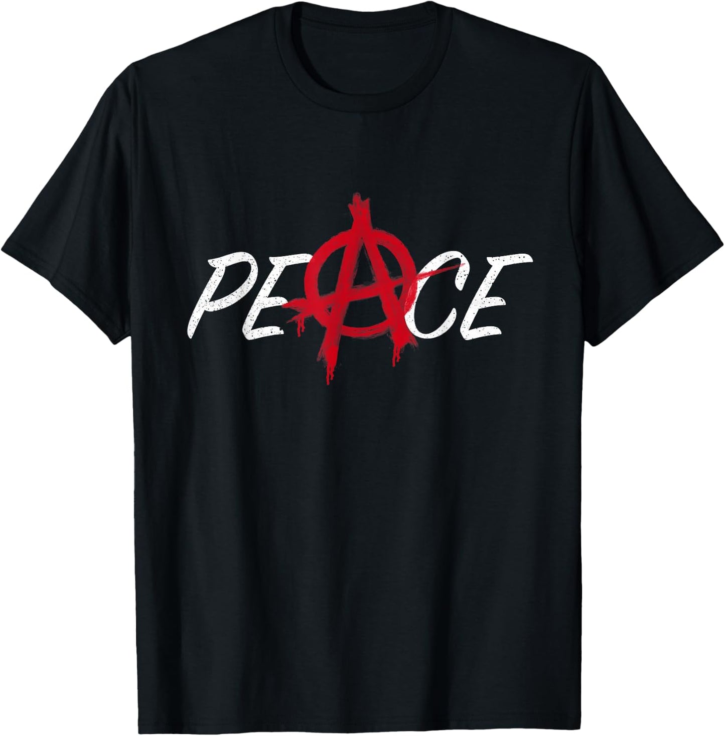 Peace Anarchy Symbol for World Peace T-Shirt - T-Shirt | Black