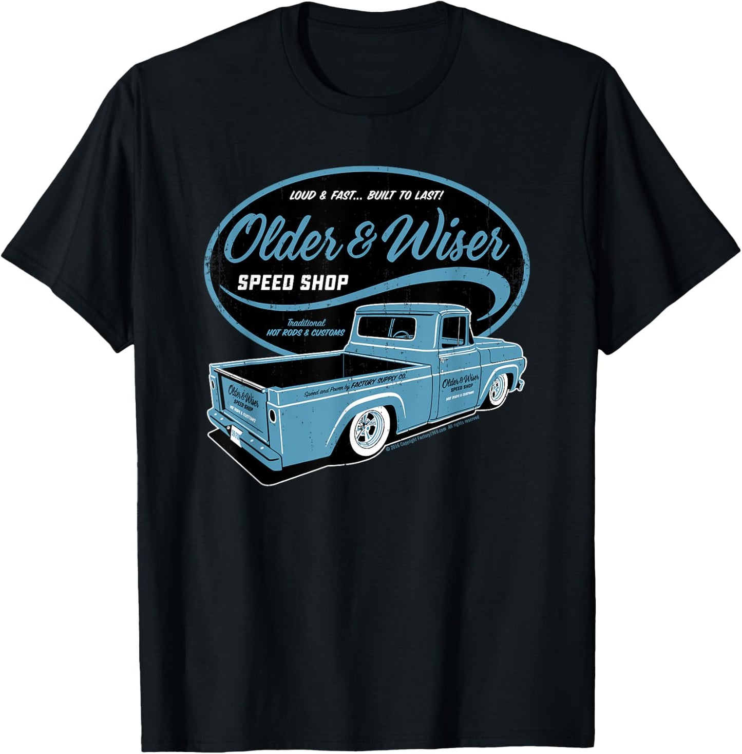 Older & Wiser Speed Shop OW008 T-Shirt - T-Shirt | Black