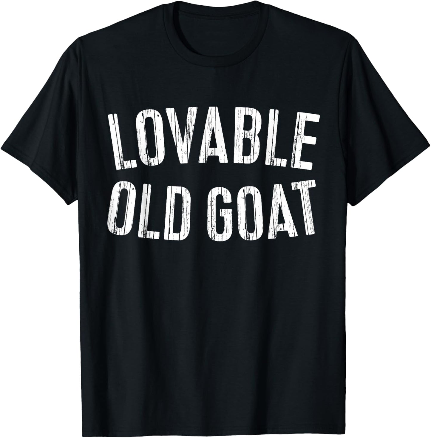 Lovable Old Goat Shirt Funny Men T-Shirt - T-Shirt | Black