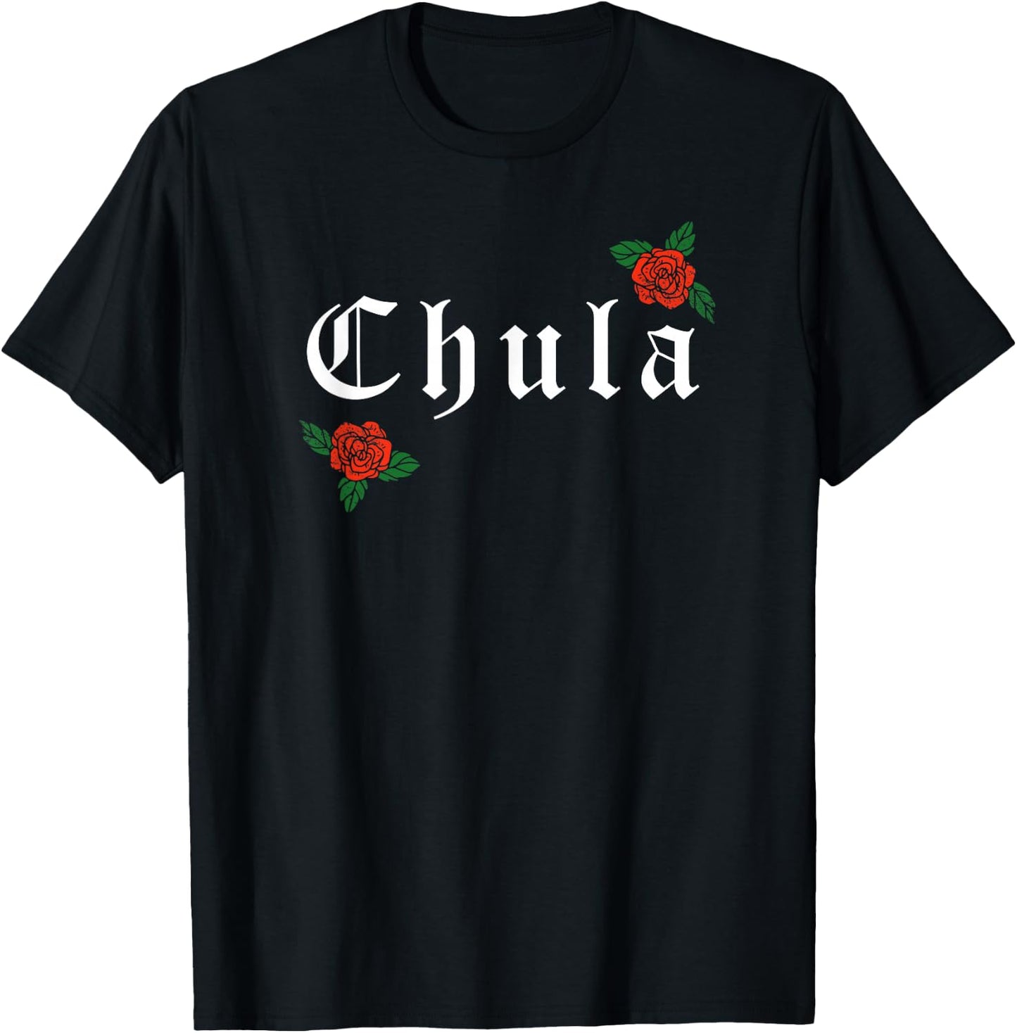 Chula Latina Roses T-Shirt - T-Shirt | Black
