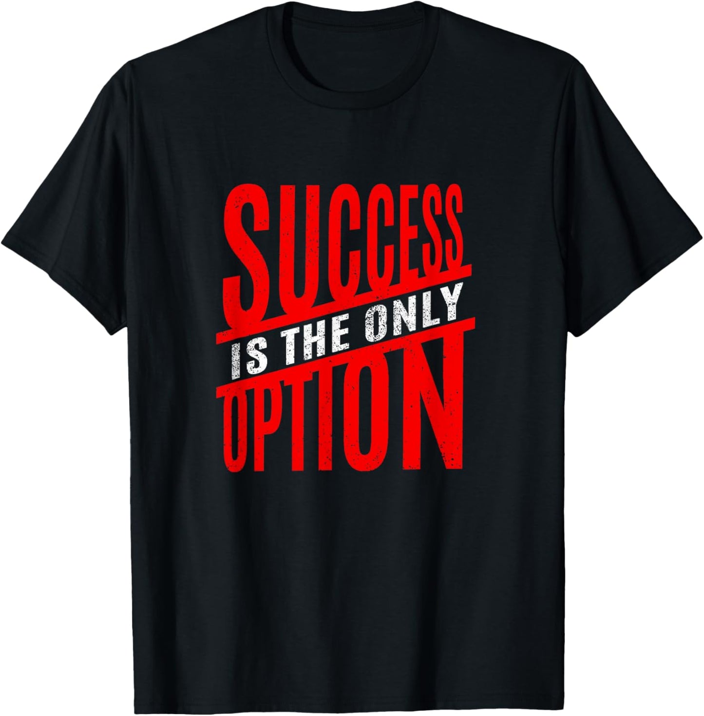 Red Success Only Red Graphic T-Shirt - T-Shirt | Black