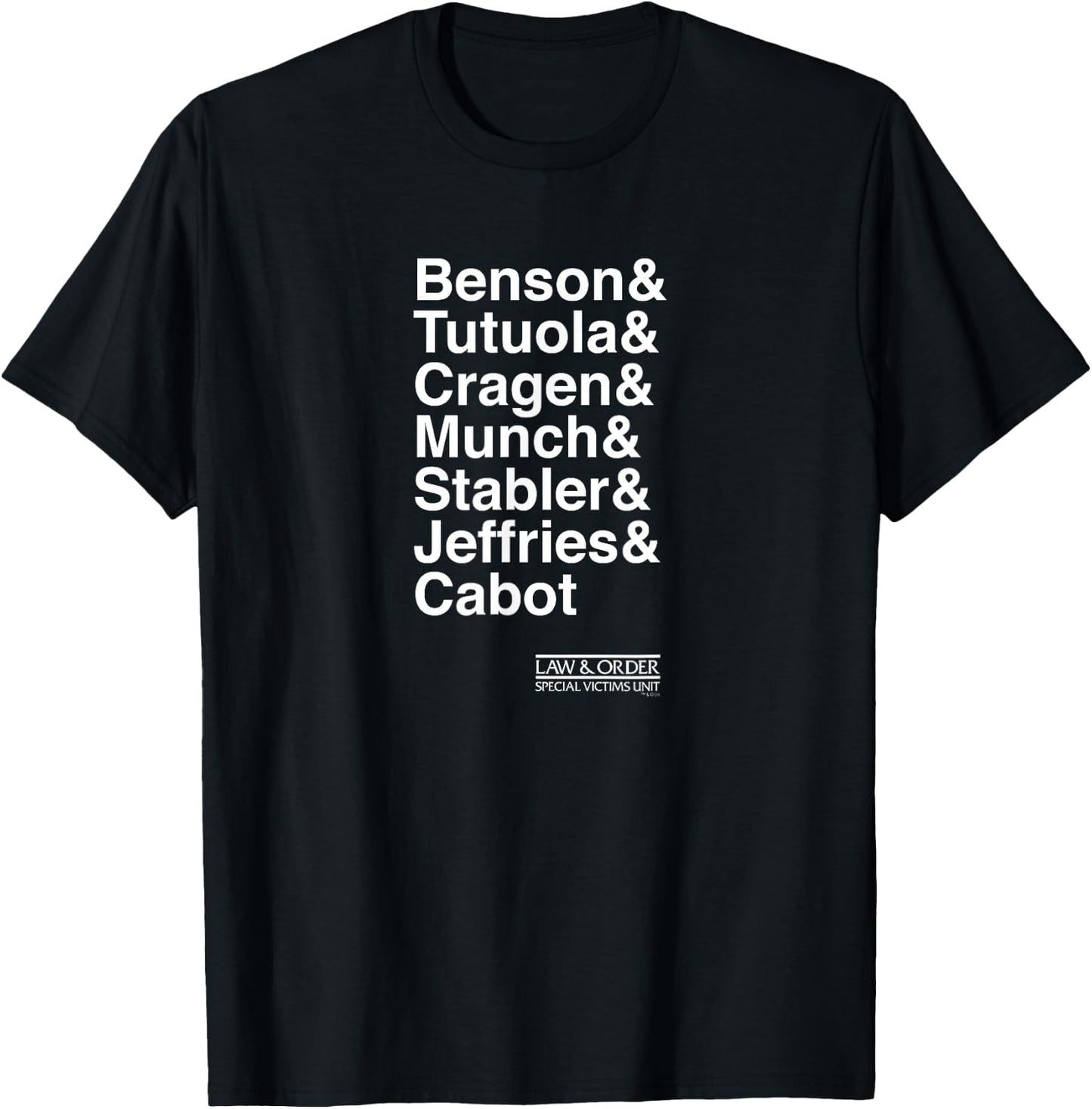 Law & Order: SVU Ampersand Standard T-Shirt - T-Shirt | Black