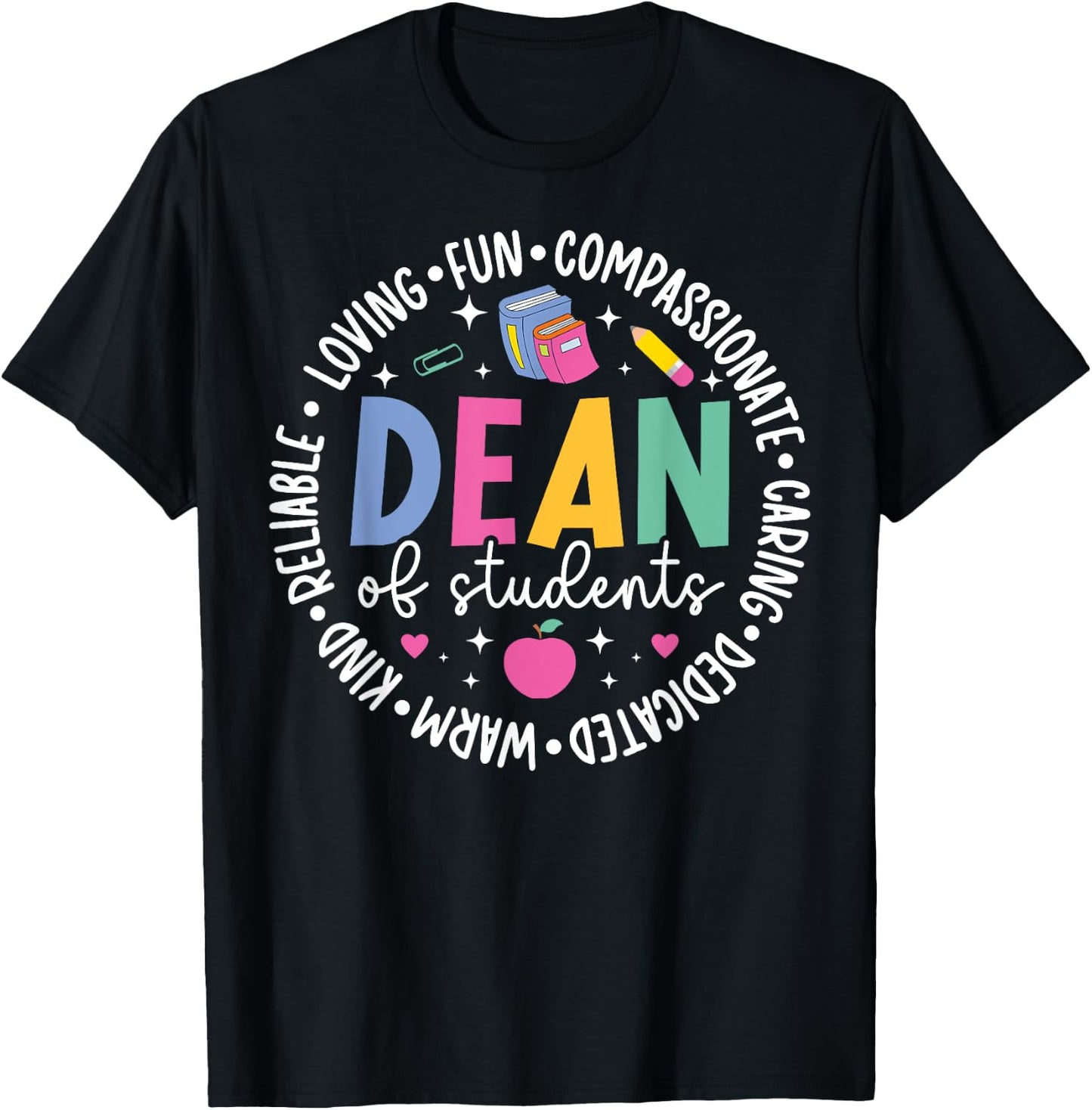 Dean Of Students Appreciation Circle Dean Of Students T-Shirt - T-Shirt | Black