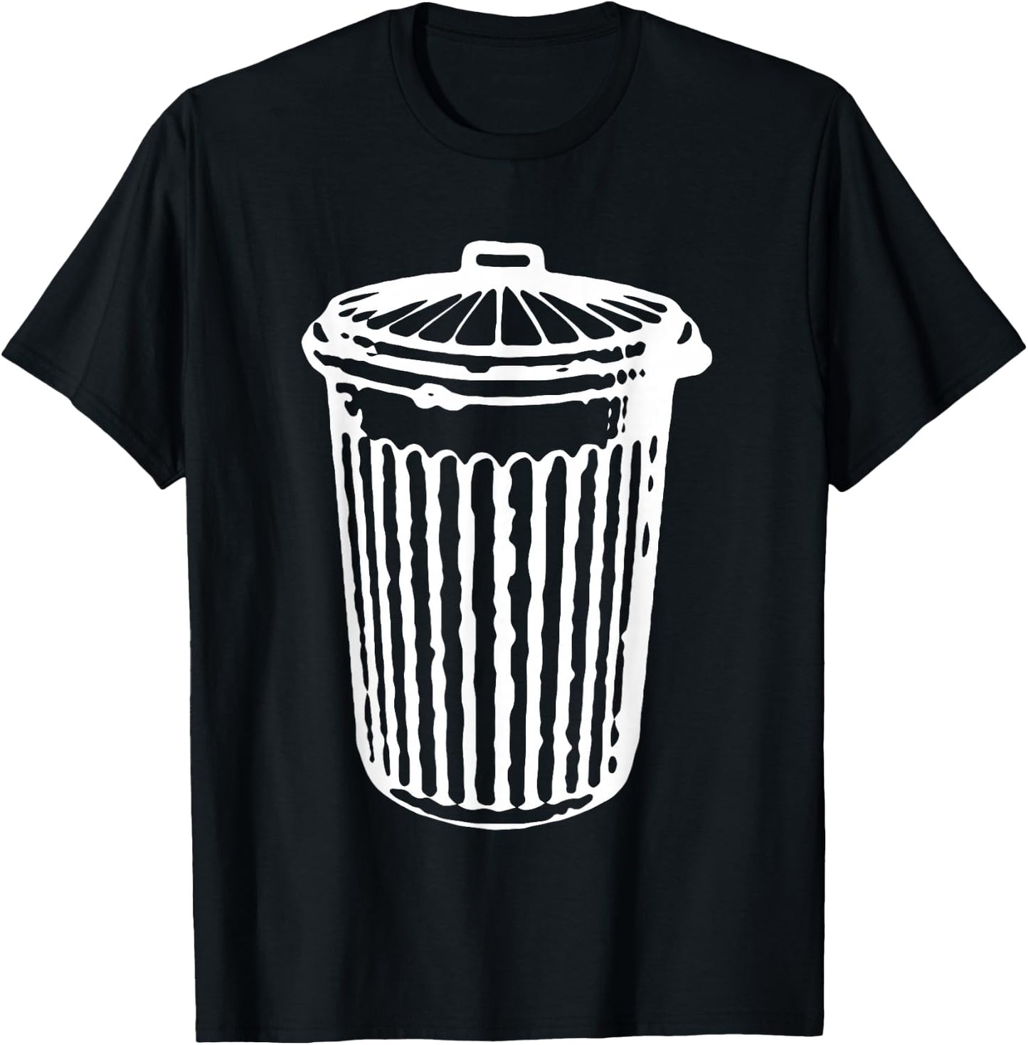 Fun TRASH CAN Garbage Day T-Shirt - T-Shirt | Black