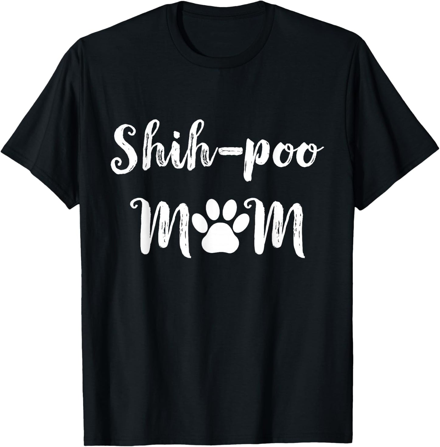 Shih-Poo Mom Dog Mom Women Shih-Poo Dog T-Shirt - T-Shirt | Black