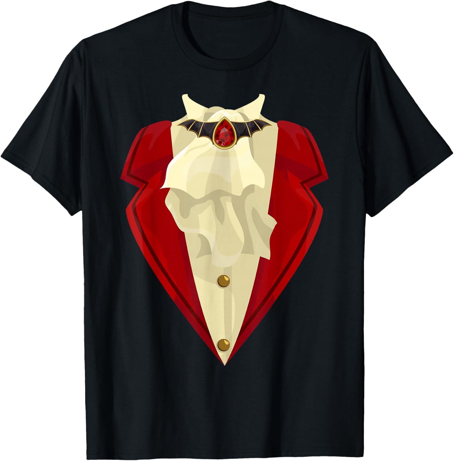 Halloween Vampire Tuxedo Costume Funny Gift T-Shirt - T-Shirt | Black