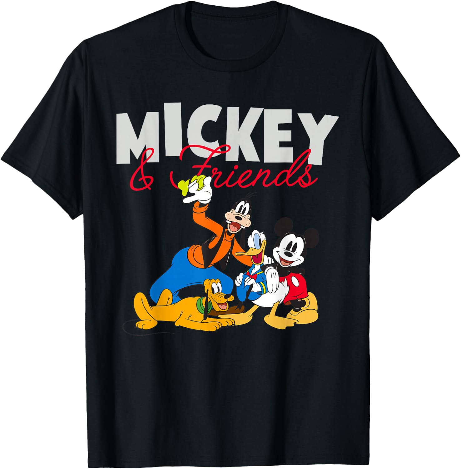 Disney Mickey and Friends Squad T-Shirt - T-Shirt | Black
