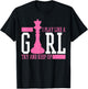 Chess Queen I Play Like A Girl T-Shirt - T-Shirt | Black