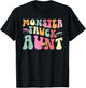 Monster Truck Aunt Groovy Monster Truck Auntie T-Shirt - T-Shirt | Black