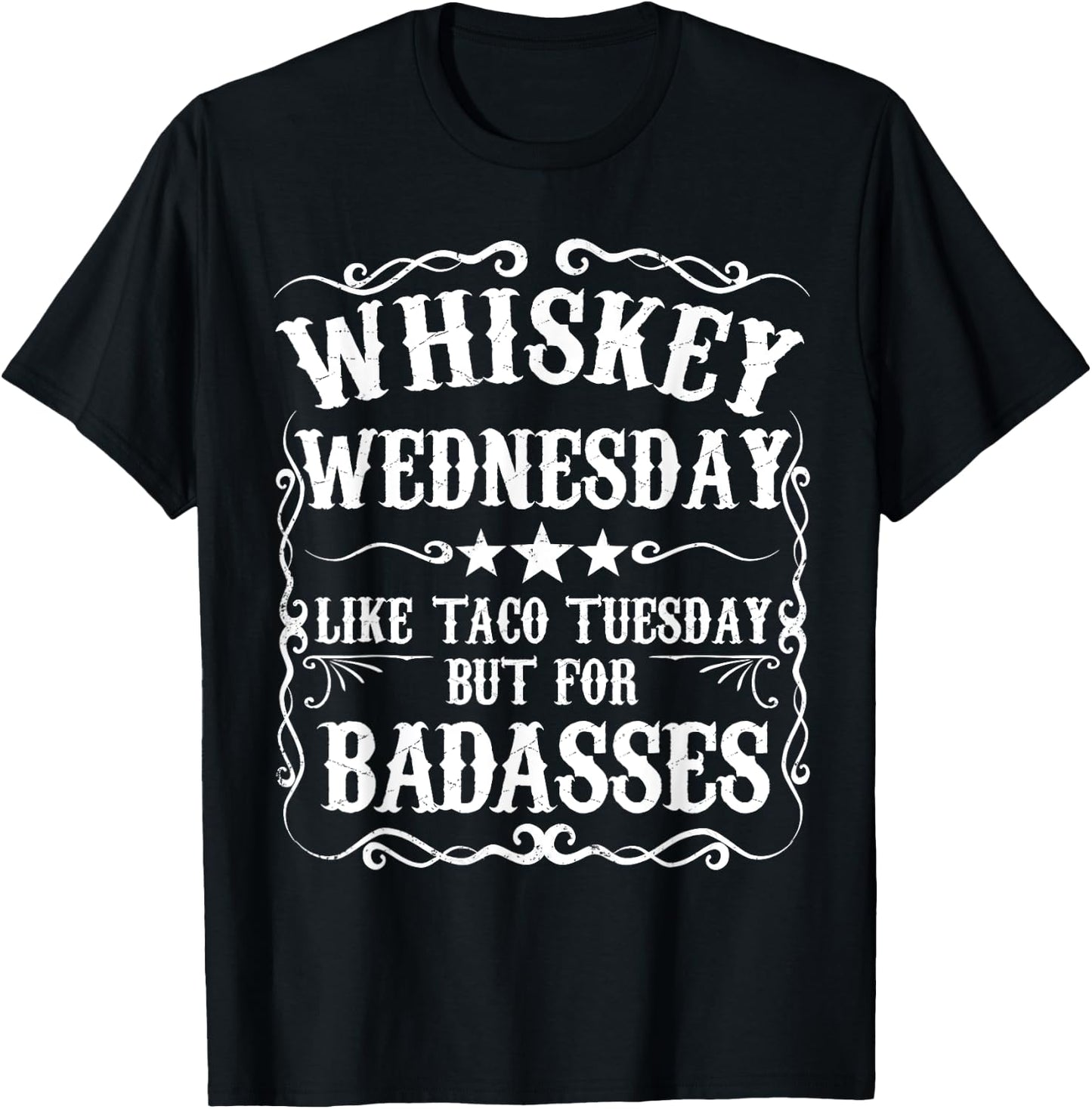Whiskey Wednesday Shirt Funny Fathers Day Sayings Gift T-Shirt - T-Shirt | Black