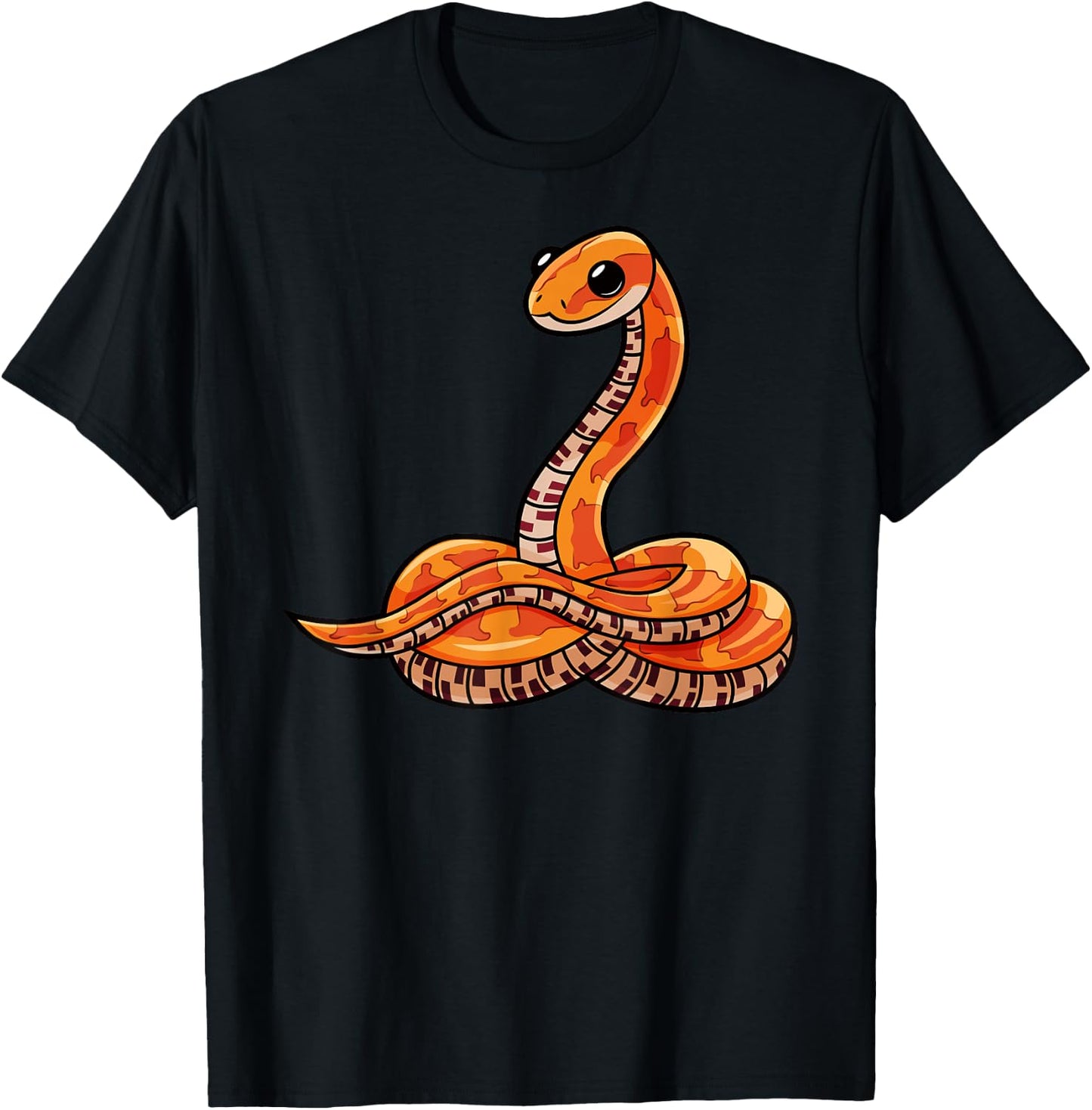 Cute Corn Snake T-Shirt - T-Shirt | Black