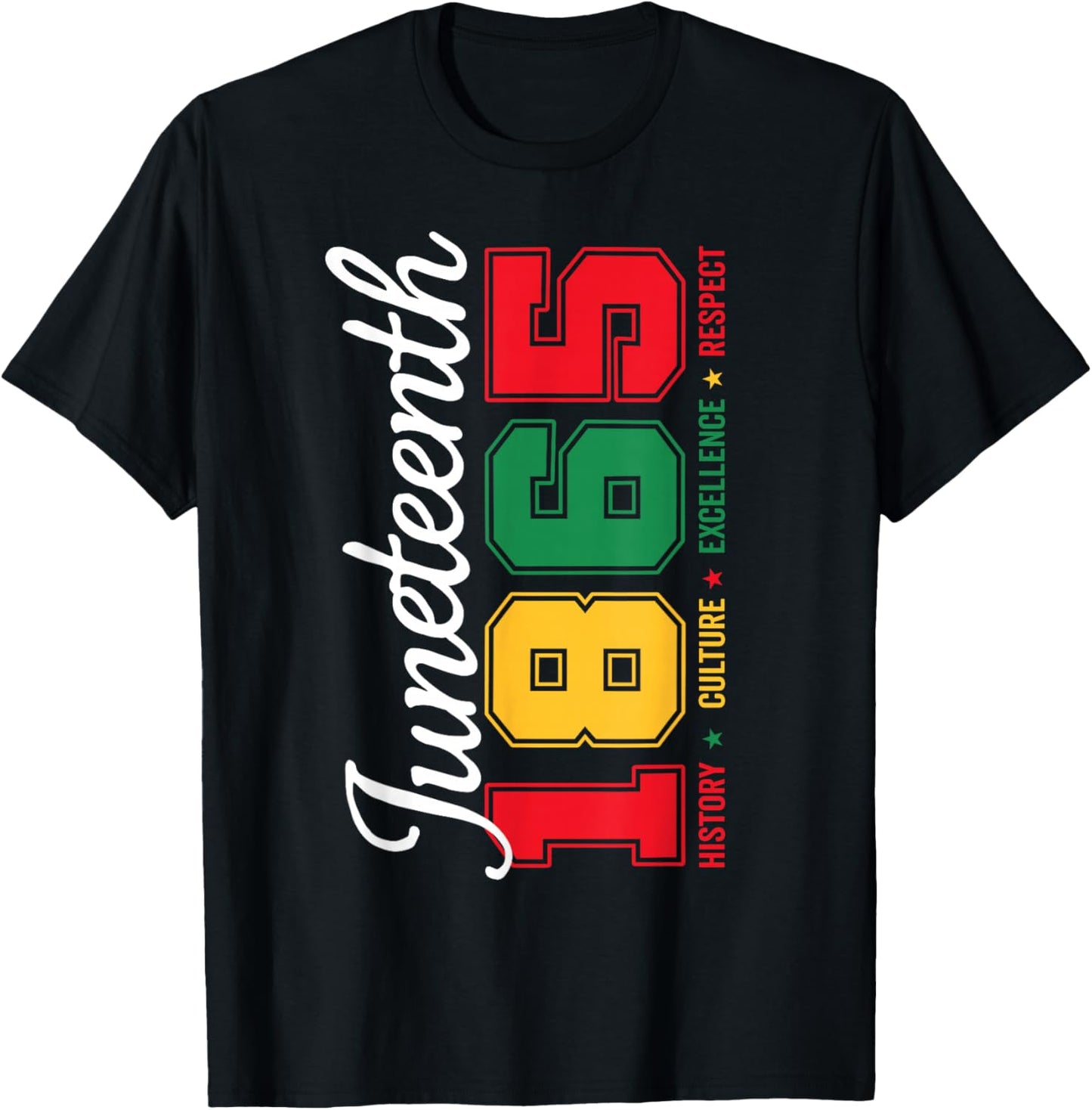 Juneteenth 1865 Black History Culture Excellence Respect T-Shirt - T-Shirt | Black
