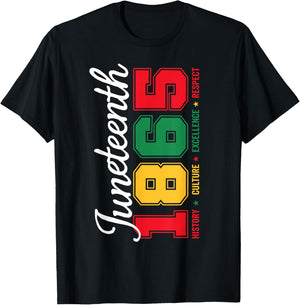 Juneteenth 1865 Black History Culture Excellence Respect T-Shirt - T-Shirt | Black