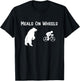 Funny Bear Chasing Bike Rider Meals On Wheels T-Shirt - T-Shirt | Black