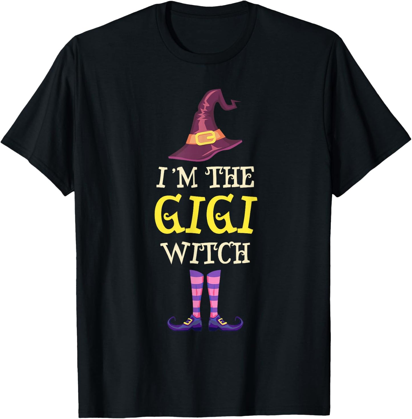 I'm The Gigi Witch Costume Halloween Funny Witchy T-Shirt - T-Shirt | Black