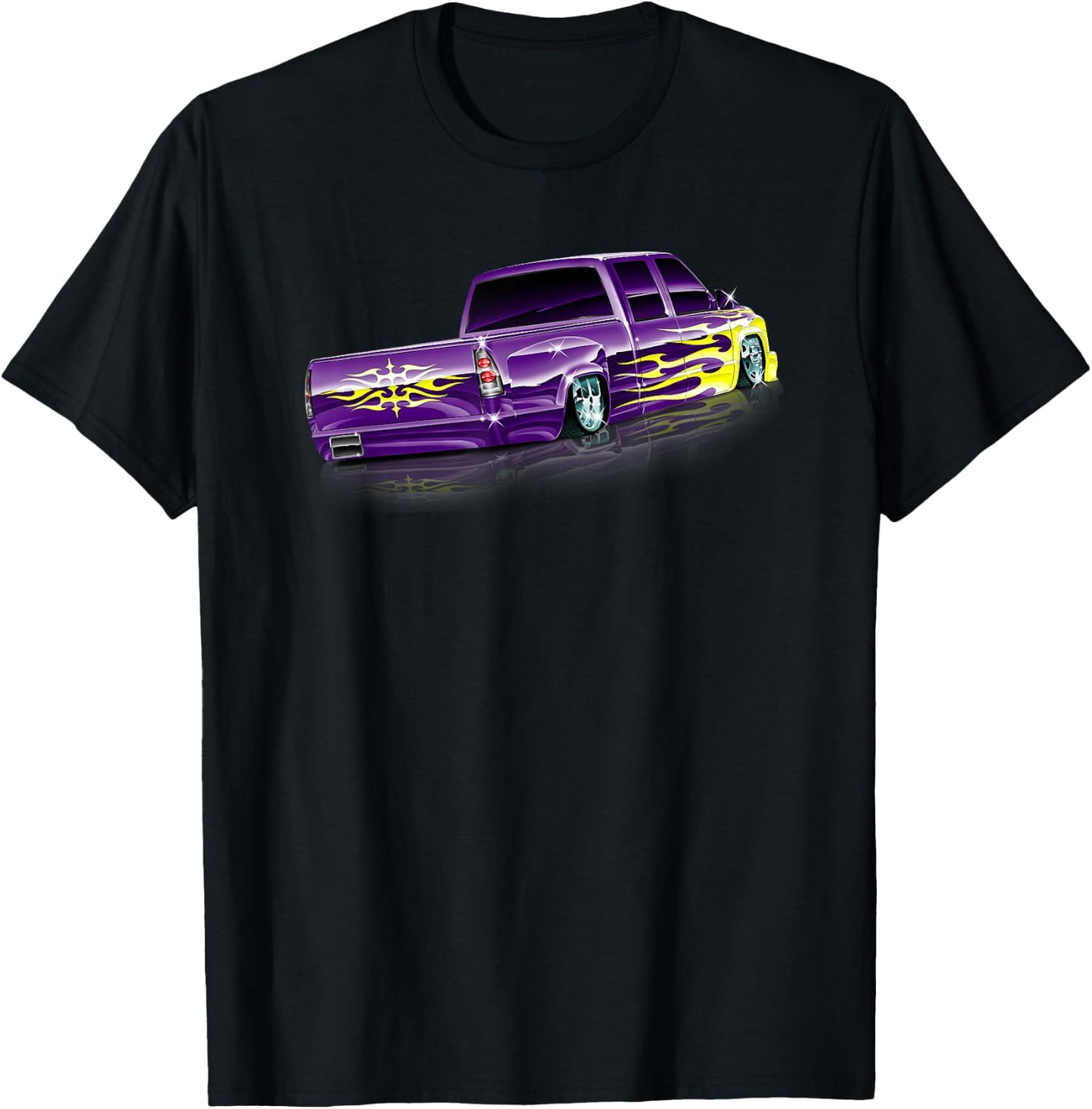 Vintage Classic Car Lowrider Truck T-Shirt - T-Shirt | Black