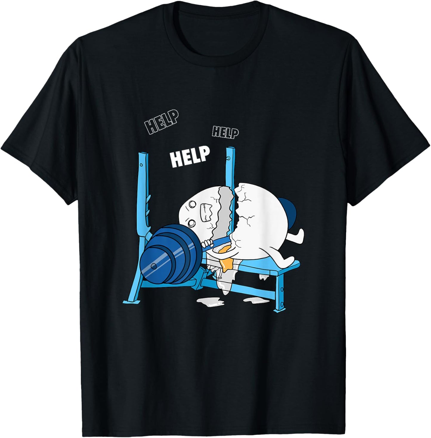 Funny Gym Powerlifting Bench Press Shirt T-Shirt - T-Shirt | Black