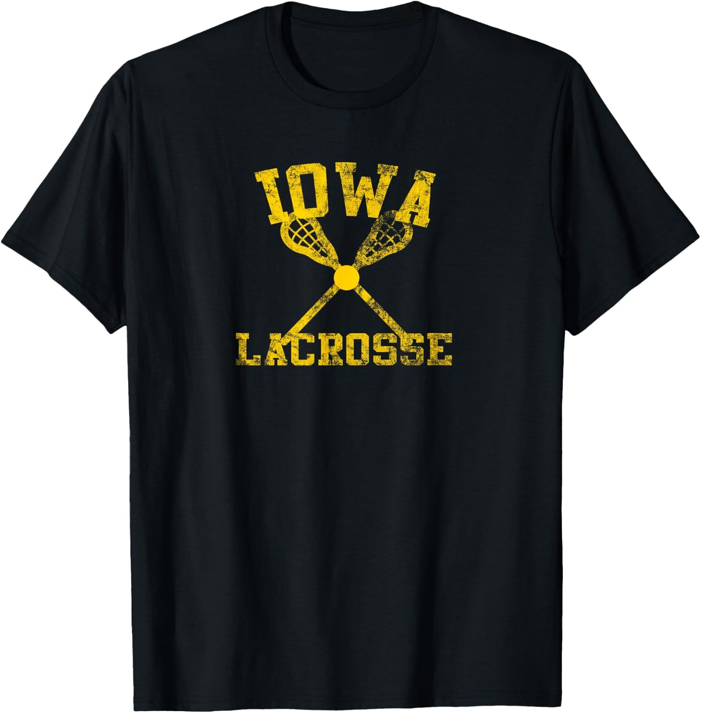 Iowa Lacrosse T-Shirt - T-Shirt | Black