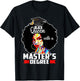 Masters Degree Educated Melanin Black Queen Graduation T-Shirt - T-Shirt | Black