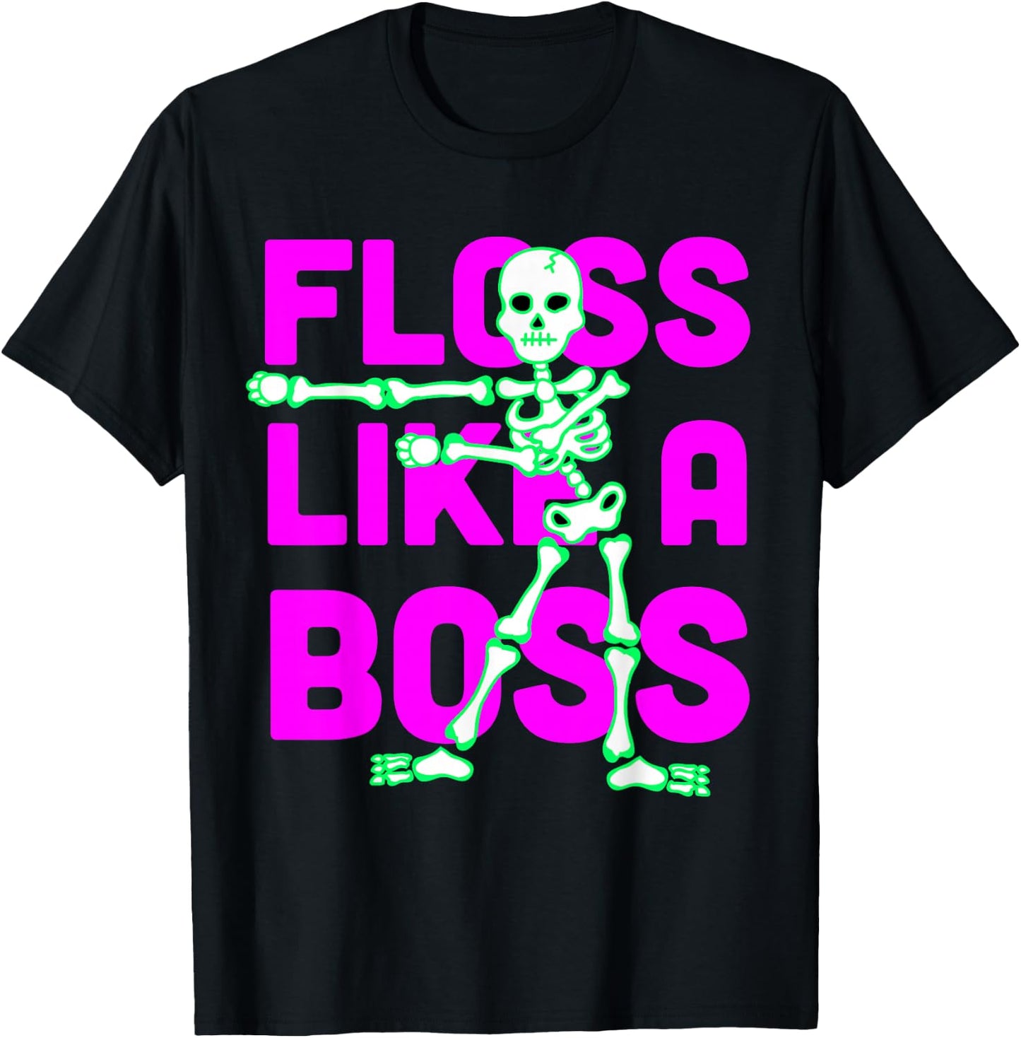 Floss Like a Boss Halloween T-Shirt - T-Shirt | Black