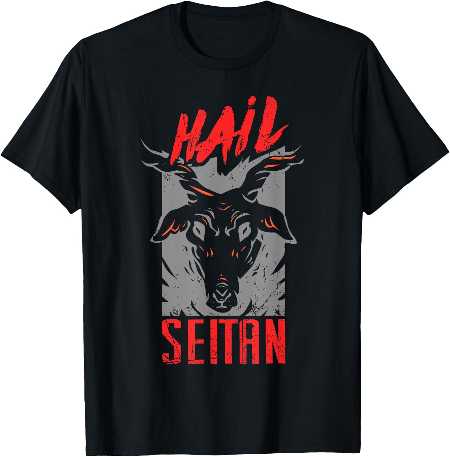 Seitanist Hail Seitan Go Vegan Protein Food Herbivore Shirt T-Shirt - T-Shirt | Black