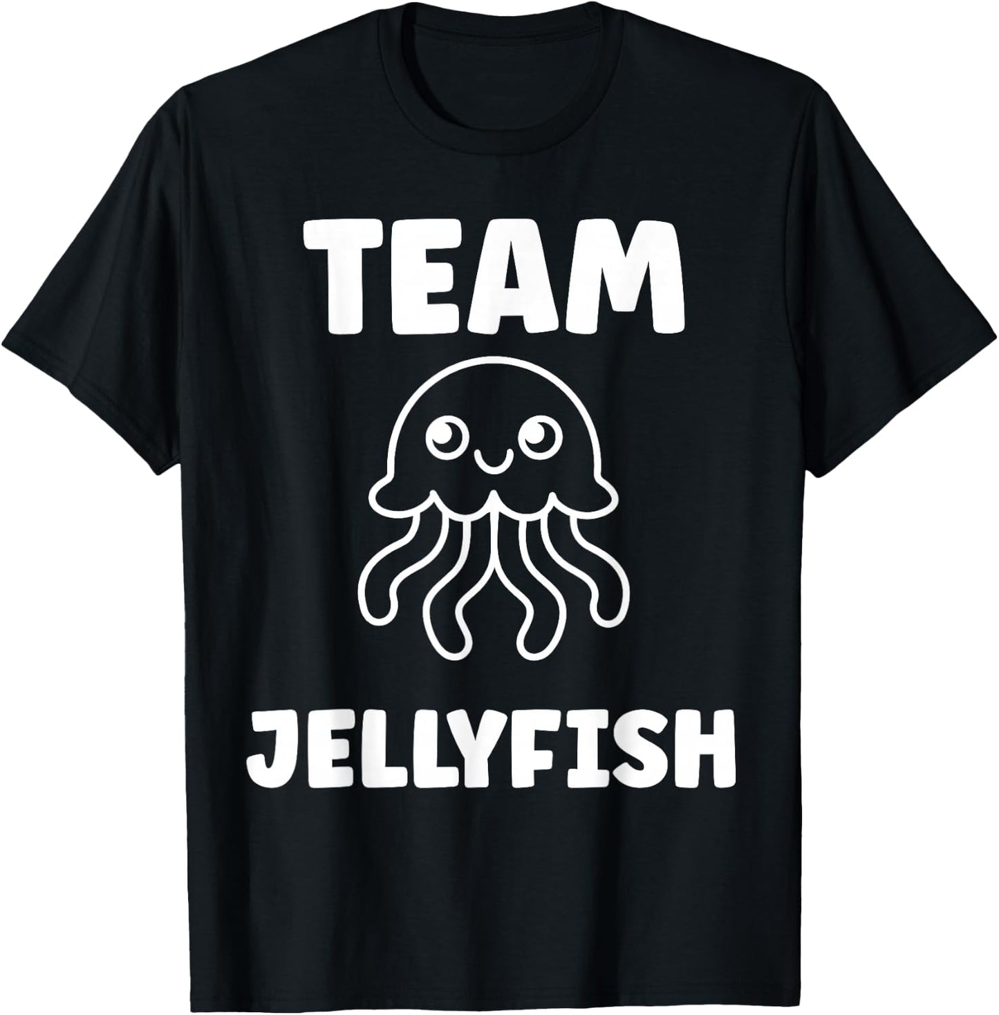 Sea animals Jellyfish cute simple team Jellyfish T-Shirt - T-Shirt | Black