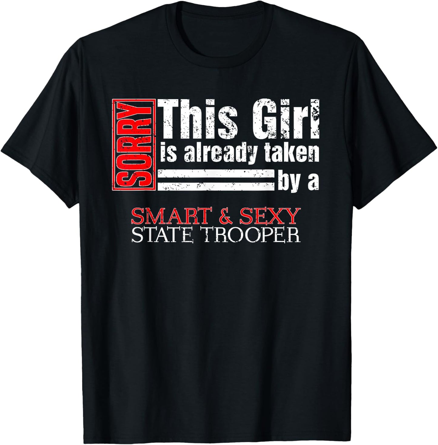 State Trooper Wife State Police Wife T-Shirt - T-Shirt | Black