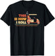 This Is How I Roll Shirt. Gift Dad, Vintage Golf Cart T-Shirt - T-Shirt | Black