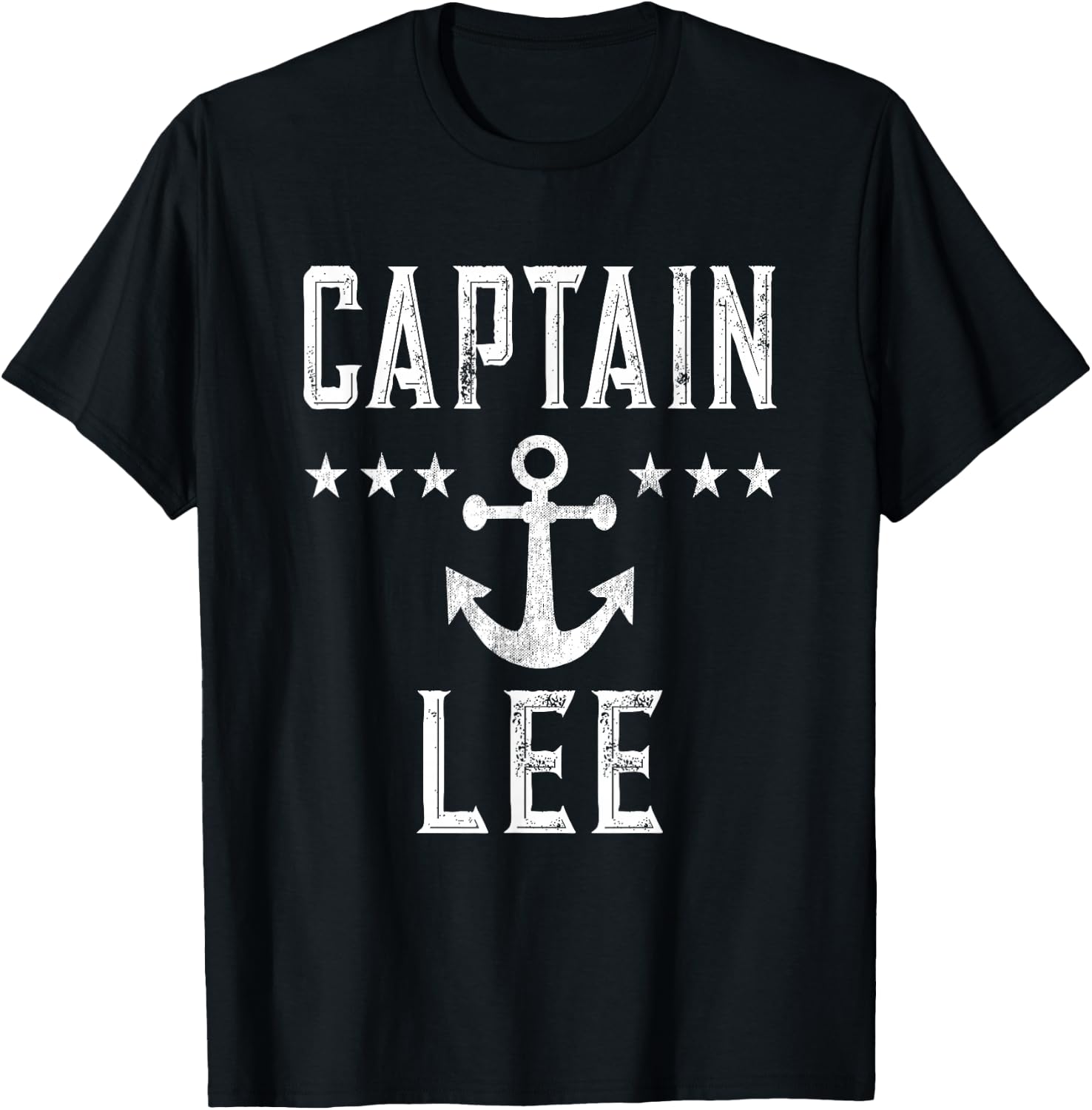 Vintage Captain Lee Family Cruise Lake Boat T-Shirt - T-Shirt | Black
