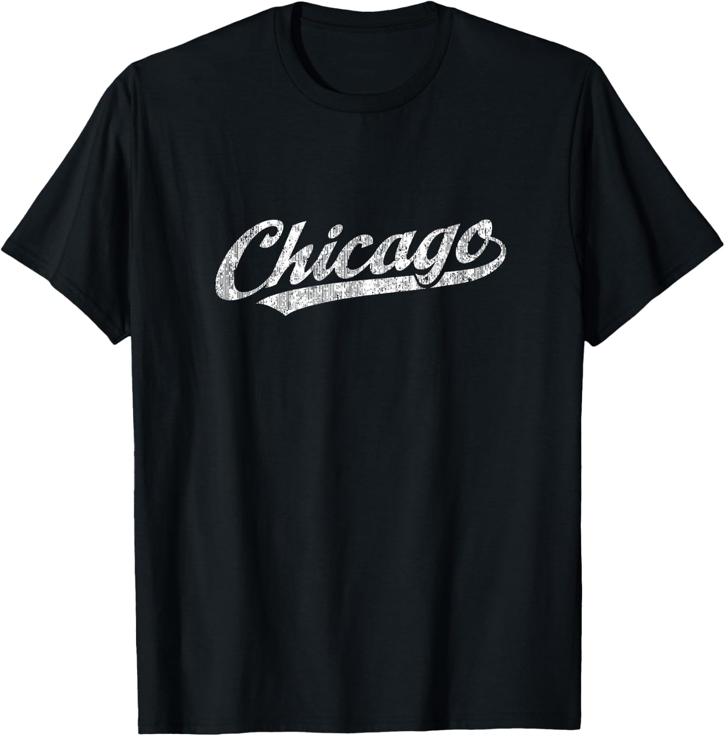 Chicago Illinois IL Vintage Sports Retro Gift T-Shirt - T-Shirt | Black