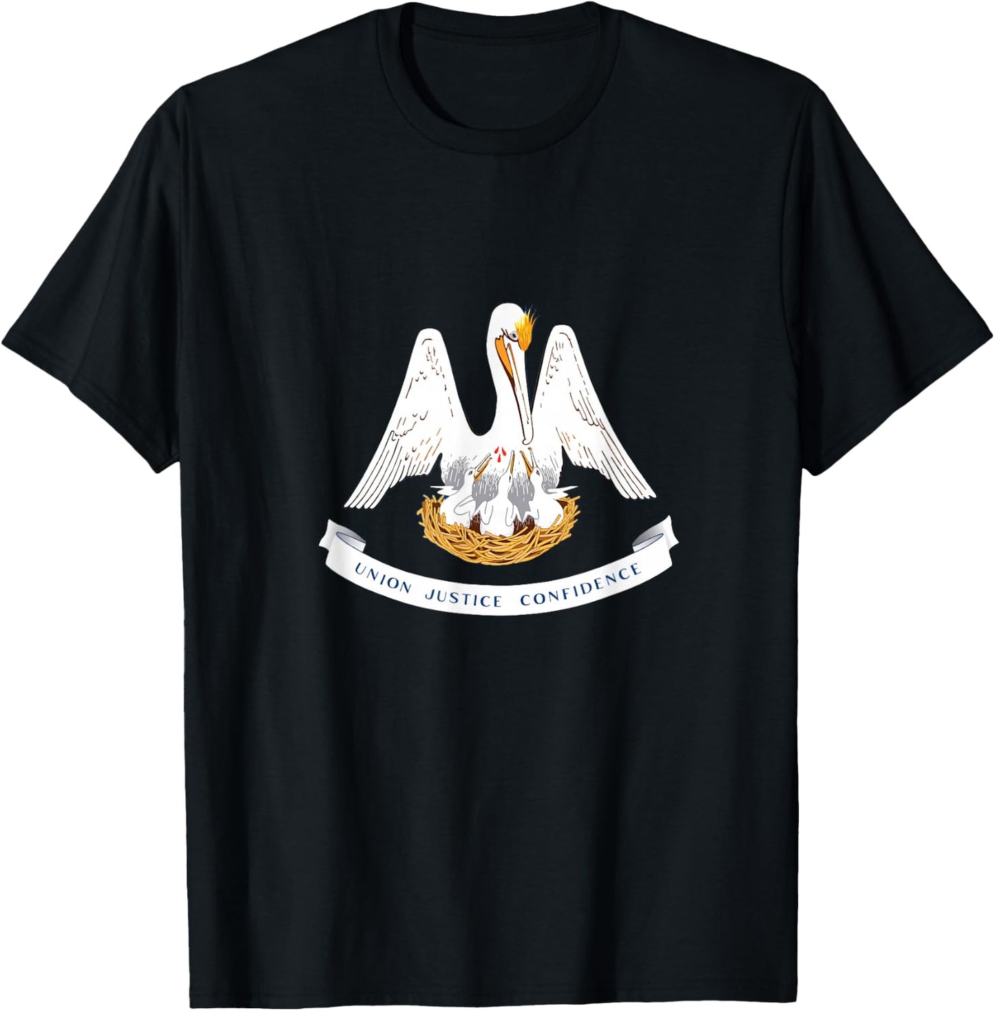 Louisiana State Flag T-Shirt - T-Shirt | Black