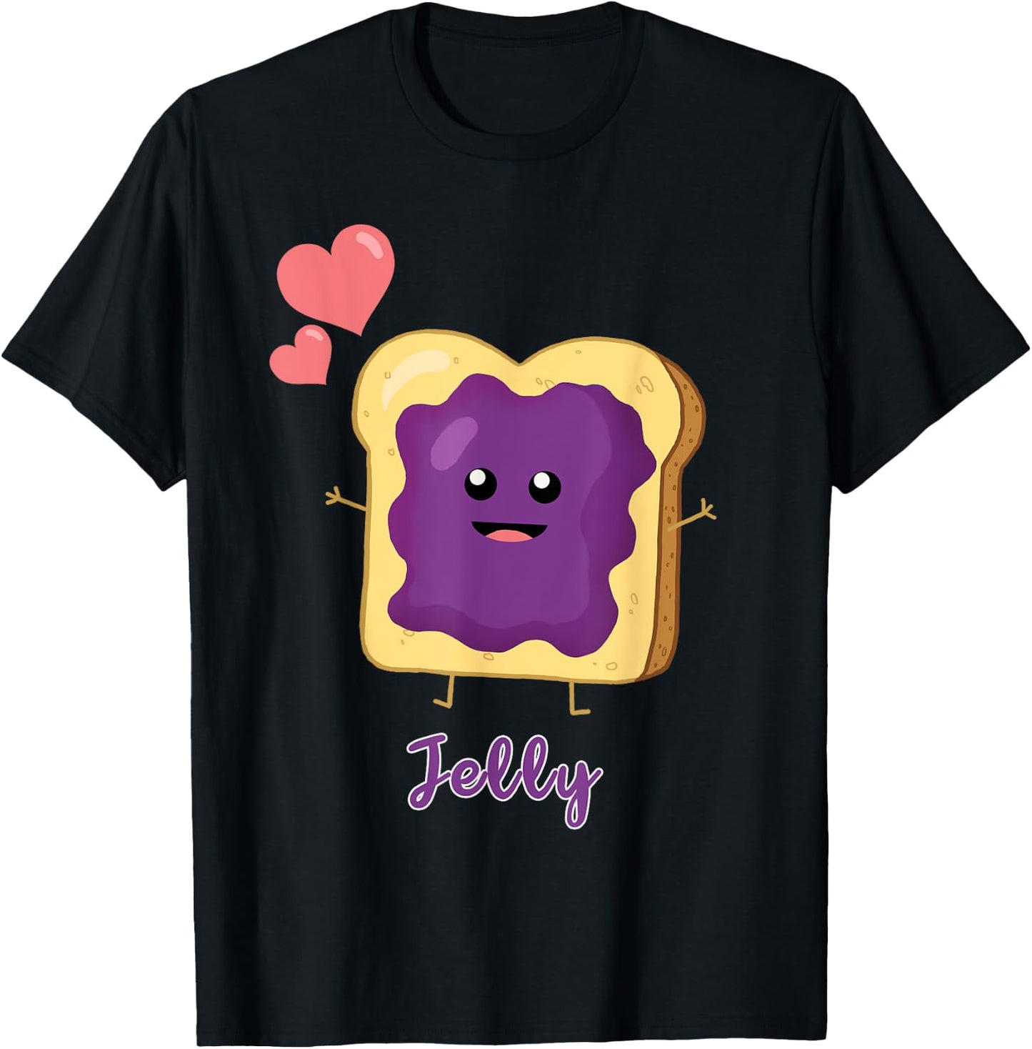 Matching Best Friend Jelly PB&J T-Shirt - T-Shirt | Black