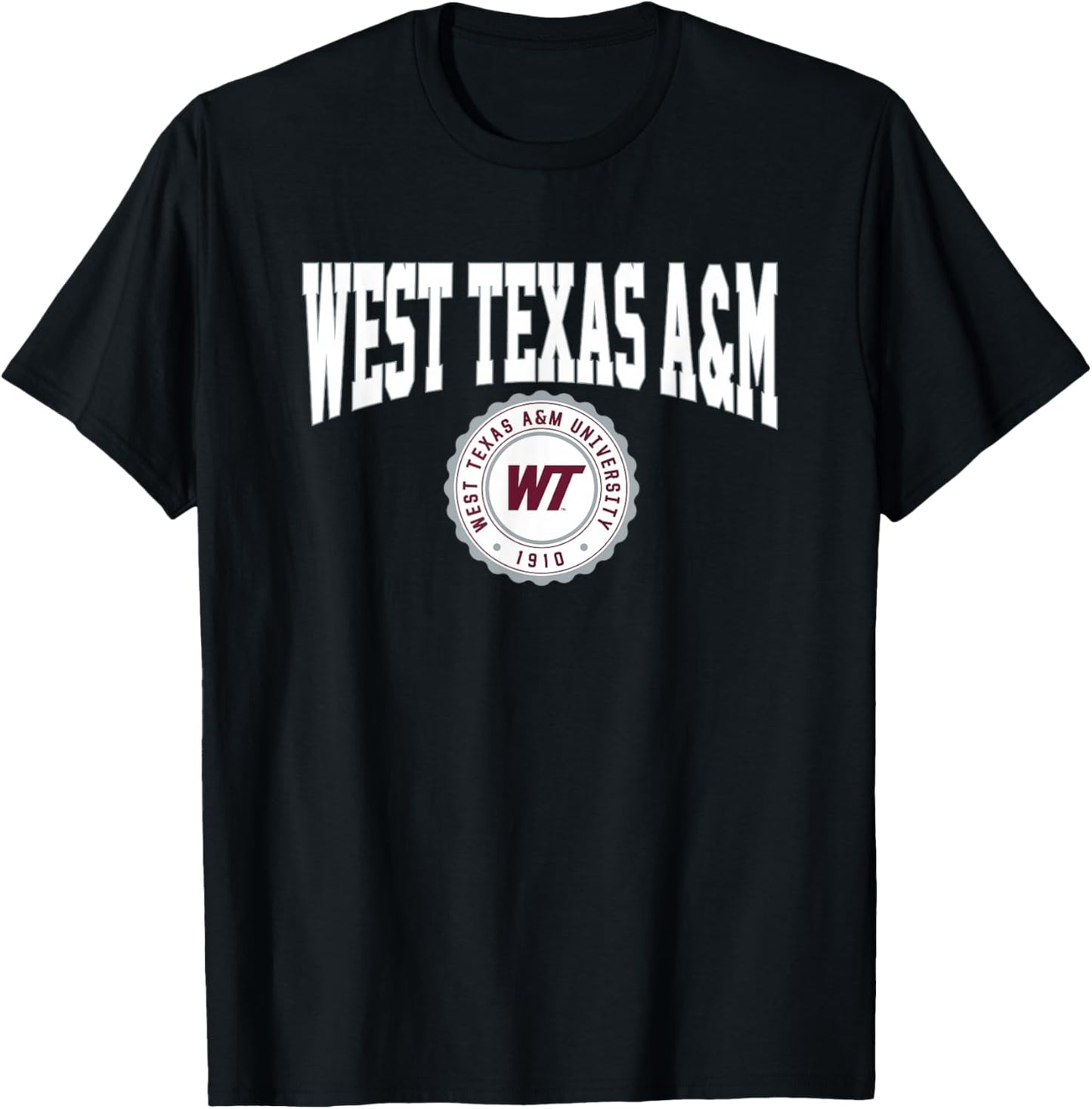 West Texas A&M WTAMU Buffaloes Collegiate Seal T-Shirt - T-Shirt | Black