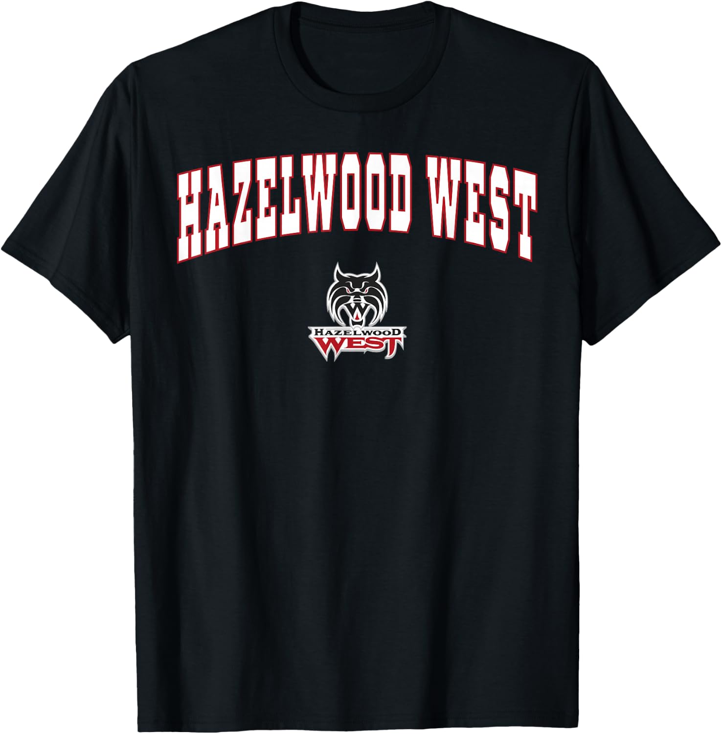 Hazelwood West High School Wildcats C2 T-Shirt - T-Shirt | Black