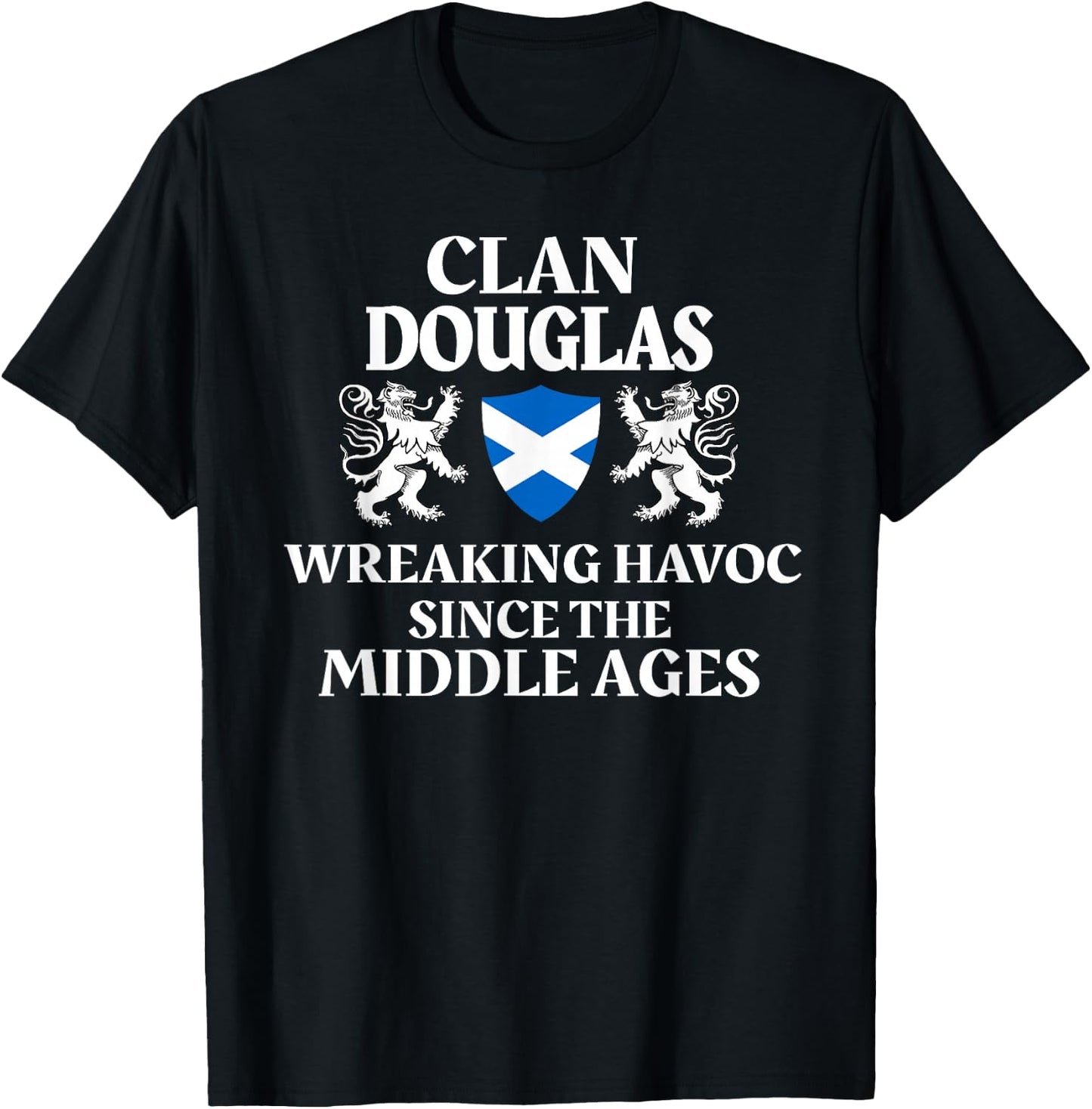 Douglas Scottish Family Clan Scotland Name T-Shirt - T-Shirt | Black