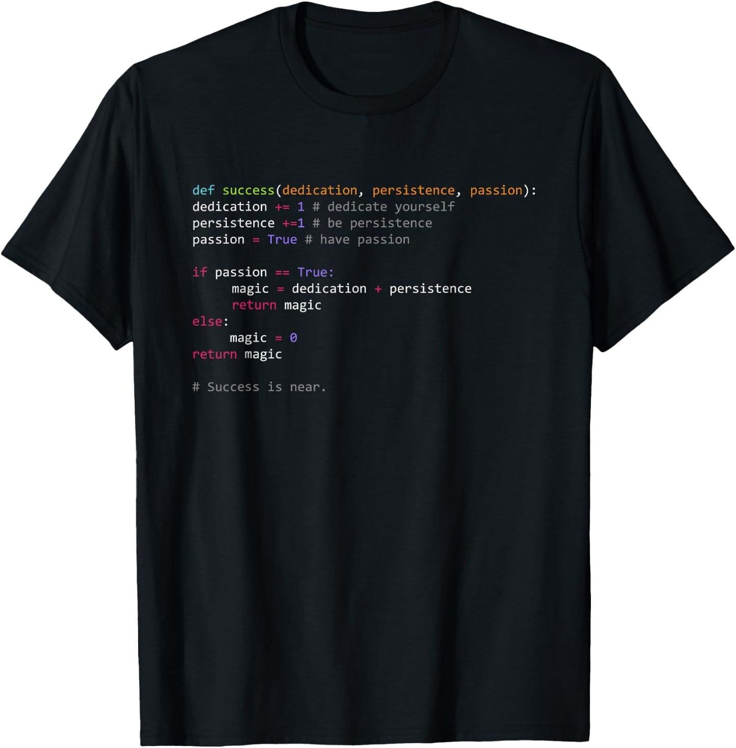 Python Code Programming Syntax Computer Geek T-Shirt - T-Shirt | Black