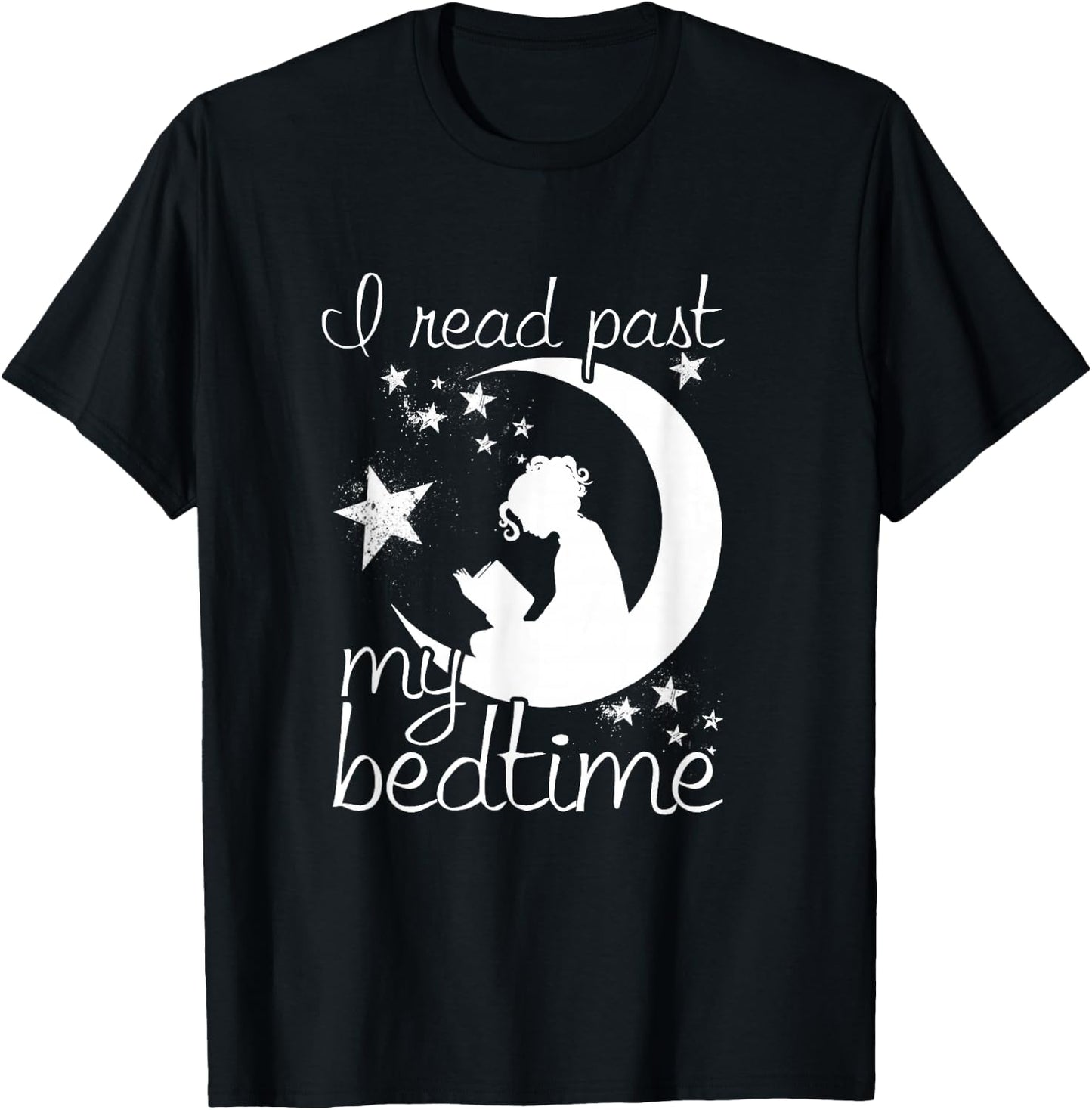 I Read Past My Bedtime T-Shirt - T-Shirt | Black