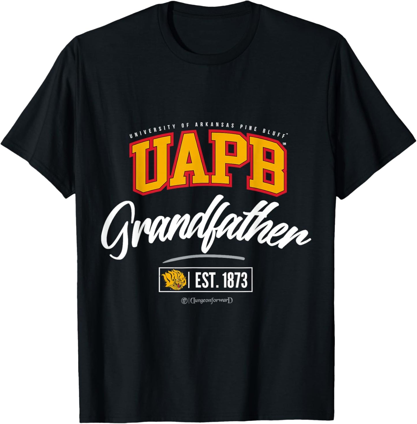 University of Arkansas at Pine Bluff - UAPB HBCU Grandfather T-Shirt - T-Shirt | Black