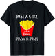 Just A Girl Who Loves French Fries Potato Fry Fastfood T-Shirt - T-Shirt | Black