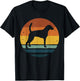 American Foxhound Vintage Retro Dog Gift T-Shirt - T-Shirt | Black