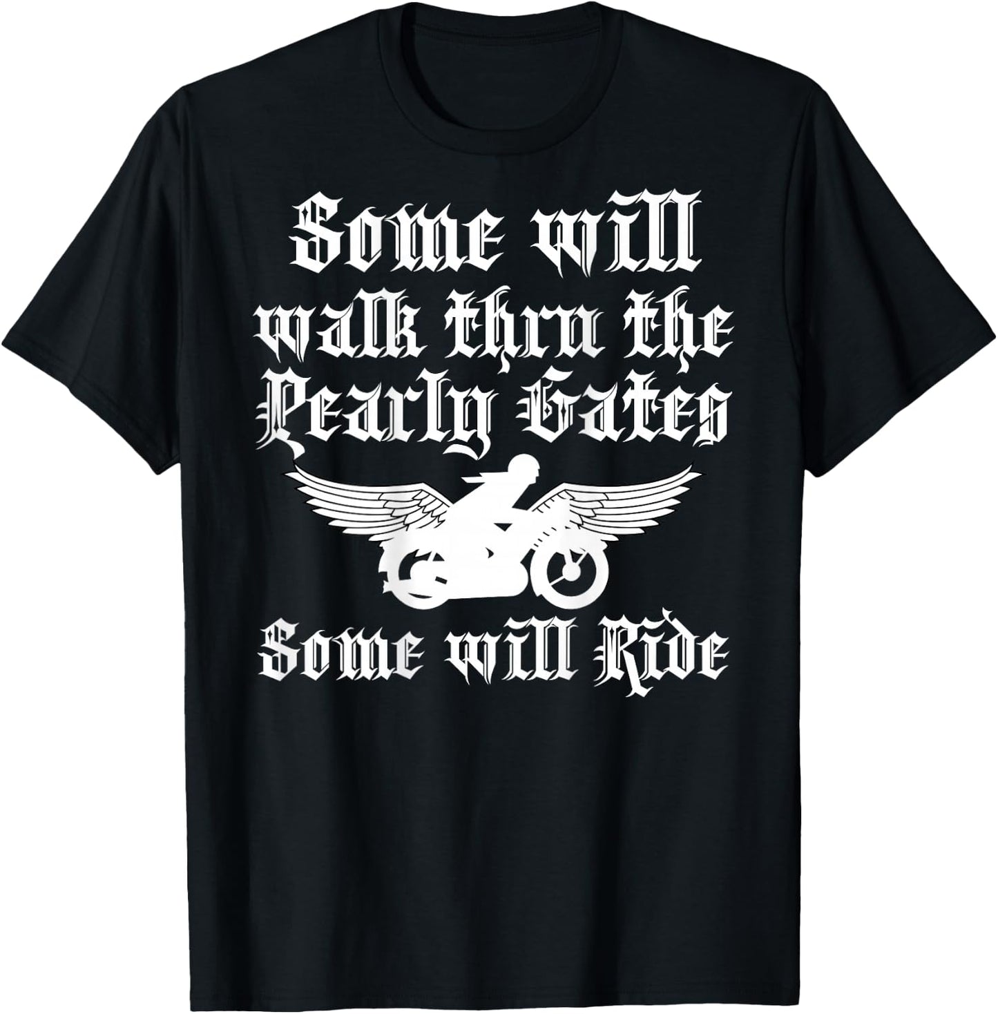 Fallen Biker Final Ride Bikers Memorial Shirt - back design T-Shirt - T-Shirt | Black