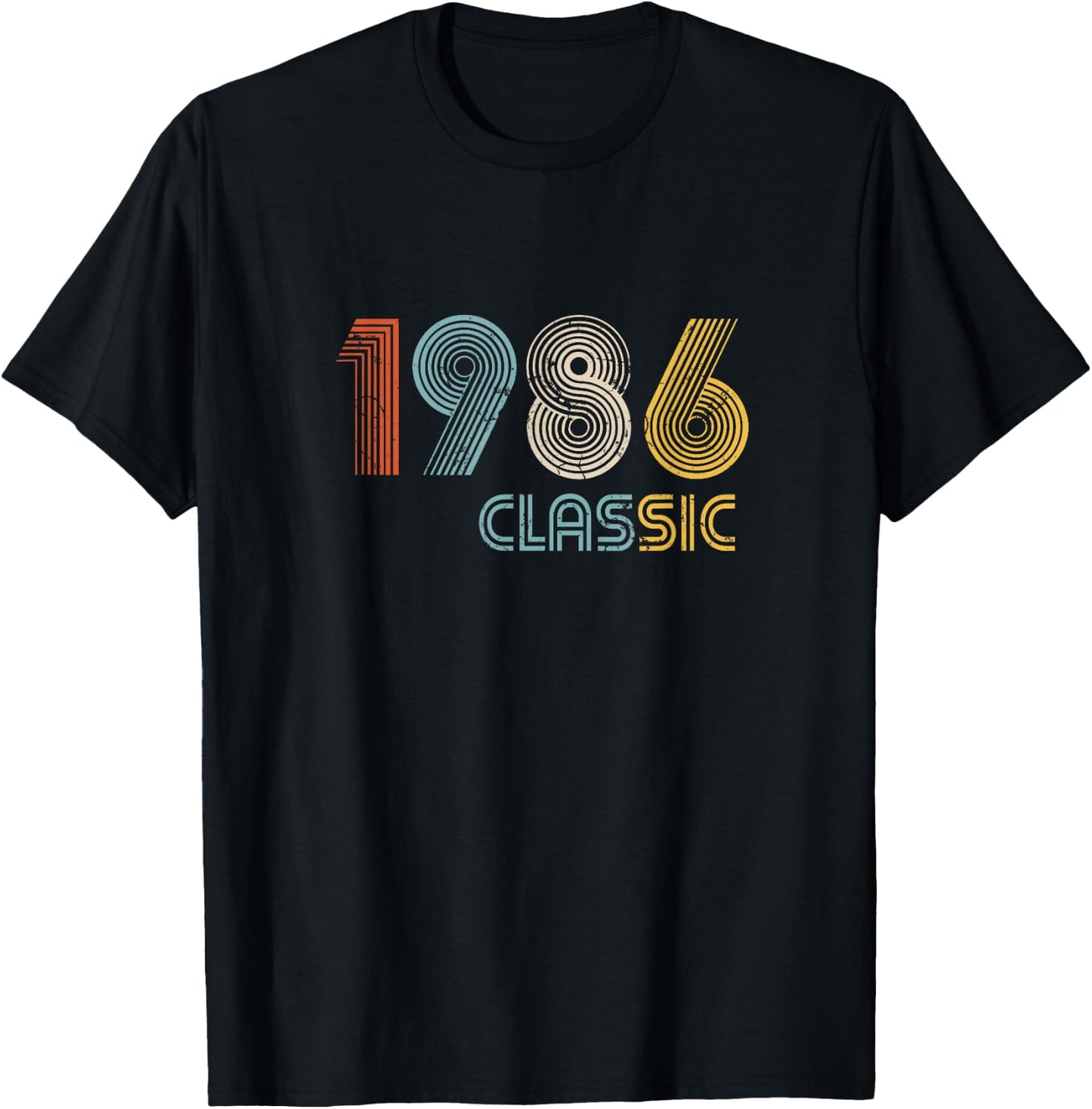 Classic Made In 1986 33rd Birthday Gift T-Shirt - T-Shirt | Black