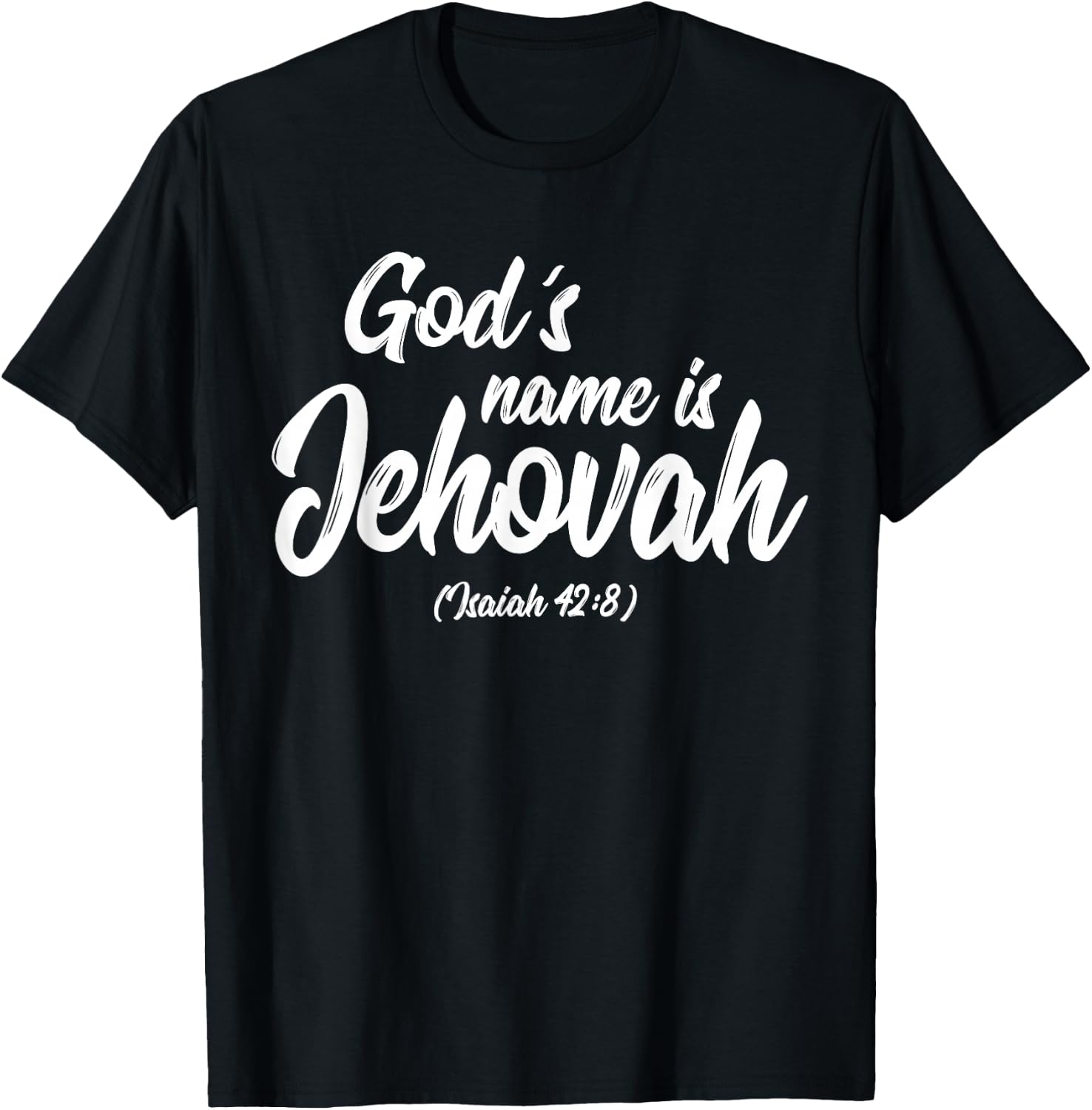 Gods name is Jehovah JW Ministry T-Shirt - T-Shirt | Black