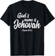 Gods name is Jehovah JW Ministry T-Shirt - T-Shirt | Black