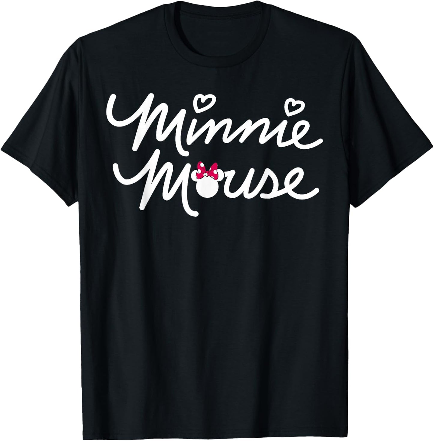Disney - Minnie Mouse Script T-Shirt - T-Shirt | Black