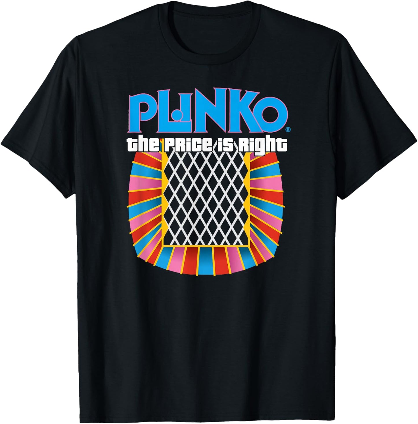 Price is Right -Adults Black Plinko , Small T-Shirt - T-Shirt | Black