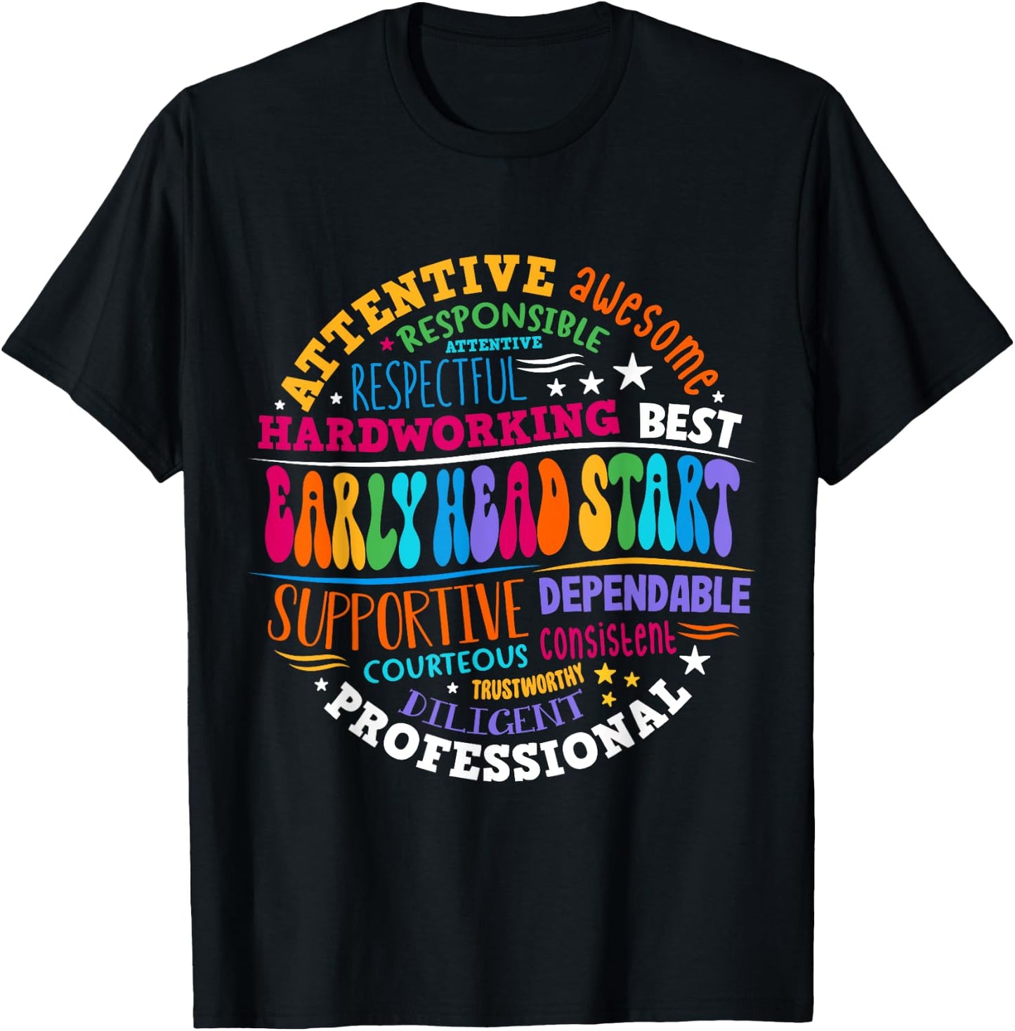 Early Head Start Squad Homeschool Teacher Headstart T-Shirt - T-Shirt | Black