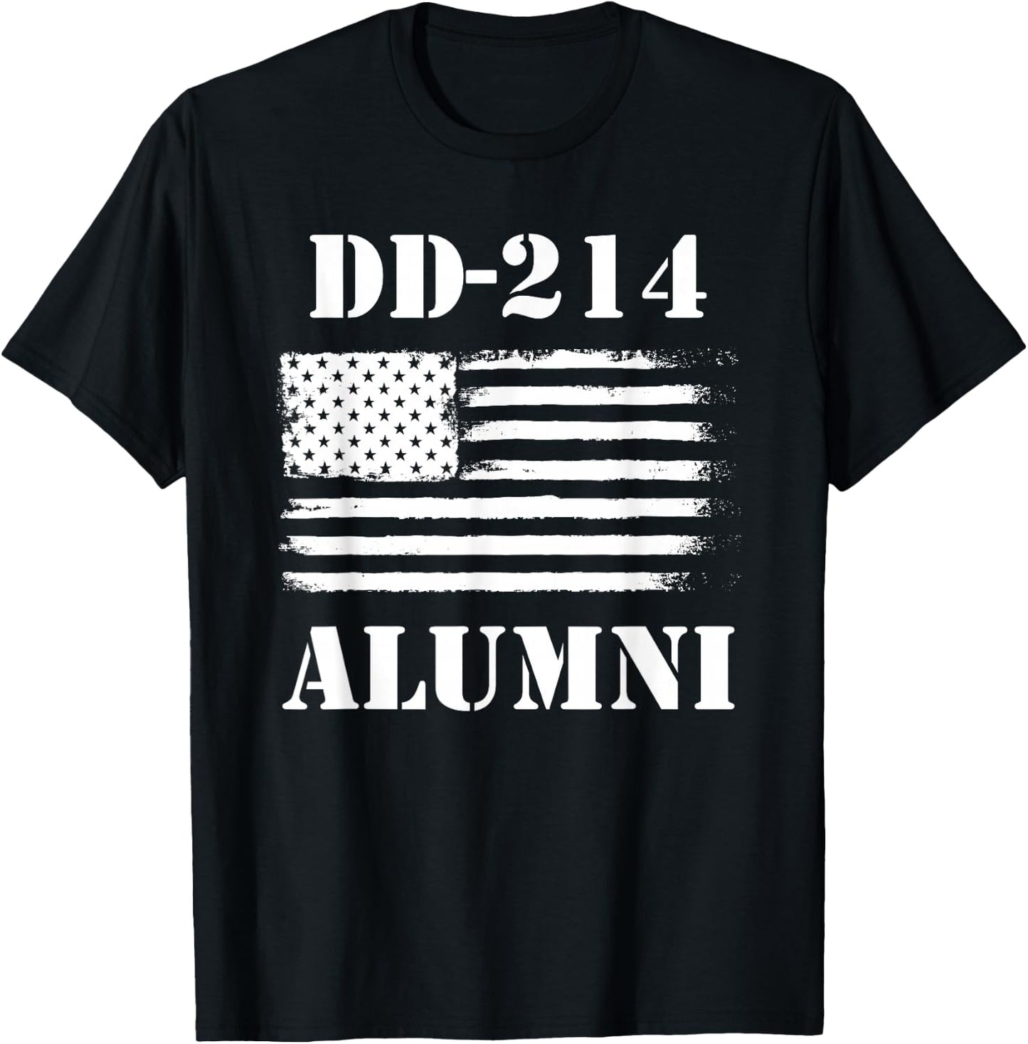 DD 214 Alumni - Veteran Gift Retired American Soldier T-Shirt - T-Shirt | Black
